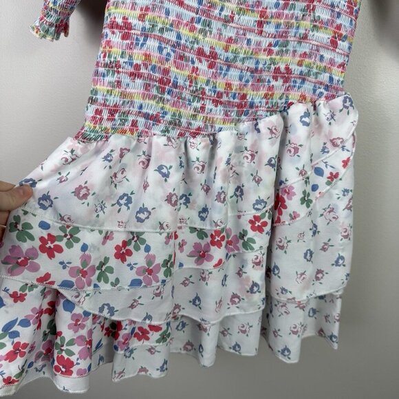 70°F/21°C Women's Puffy Sleeve Princess Tulle Mini Dress Size S Coquette Floral - Picture 7 of 11